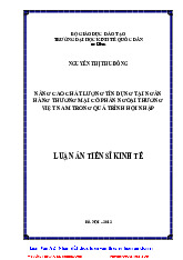 Luận án tiến sĩ. Nâng cao chất lượng tín dụng tại ngân hàng thương mai