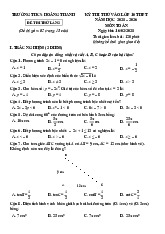 Đề thi thử Toán vào lớp 10 lần 2 năm 2025 – 2026 THCS Hoằng Thanh – Thanh Hóa