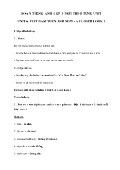 Unit 6 lớp 9 A closer look 1