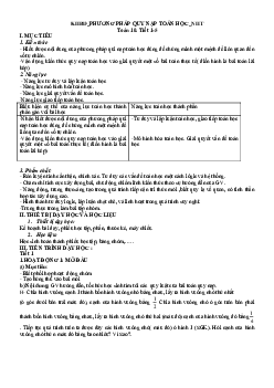 Giáo án chuyên đề học tập Toán 10 sách Kết nối tri thức với cuộc sống | Đề
