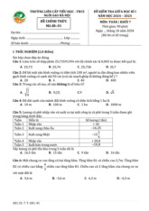 Đề giữa học kì 1 Toán 7 năm 2024 – 2025 trường TH&THCS Ngôi Sao Hà Nội