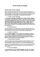 Disadvantages of Shopping: Online vs. Offline Perspectives