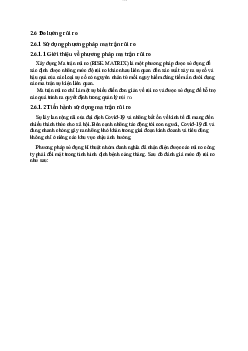 Tài liệu về đo lường rủi ro môn Quản trị rủi ro | Đại học Thăng Long