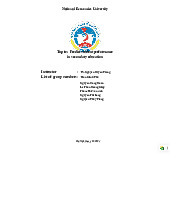 Topic : Predict student performance in secondary education | Tiểu luận môn Tiếng Anh thống kê | Trường Đại học Kinh tế Quốc dân