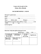 Đơn Xin Phép Nghỉ Học và Học Bù - Mẫu Đơn Bù Học