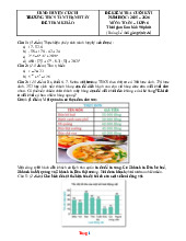 20 Đề Thi Học Kỳ 1 Toán 6 Năm 2025-2026 Có Đáp Án