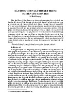 Các Bước Xây Dựng & Thành Phần Cấu Thành Khung Lý Thuyết | Môn Nghiên cứu khoa học - Đại học Kinh Tế Quốc Dân