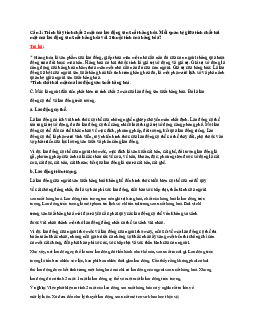 Đề ôn tập 1 | Kinh Tế Chính Trị Mác - Lênin | Đại học Khoa học Xã hội và Nhân văn, Đại học Quốc gia Thành phố HCM