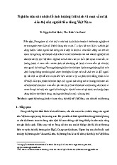 Nghiên cứu các nhân tố ảnh hưởng tới hành vi mua sắm tại siêu thị của người tiêu dùng Việt Nam