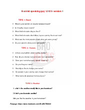 Speaking Version 1 - Tài liệu tổng hợp