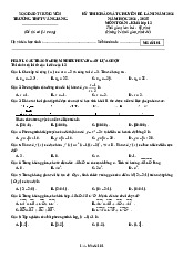 Đề khảo sát lần 1 Toán 12 năm 2024 – 2025 trường THPT Văn Giang – Hưng Yên