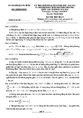 Đề chọn học sinh giỏi Toán 11 năm 2024 – 2025 sở GD&ĐT Quảng Bình