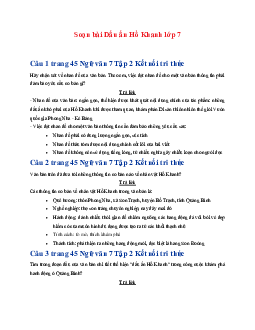 Soạn bài Dấu ấn Hồ Khanh | Ngữ văn 7 Tập 2 Kết nối tri thức