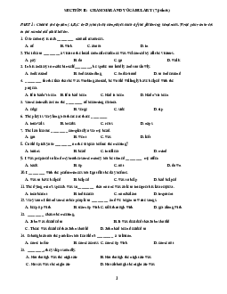 Một số đề luyện thi học sinh giỏi THPT môn Tiếng Anh từ các tỉnh phía Bắc