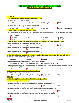 Bài tập trắc nghiệm phép dời hình và phép đồng dạng trong mặt phẳng – Trần Quốc Dũng