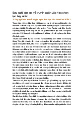 Suy nghĩ của em về truyện ngắn Lão Hạc chọn lọc hay nhất