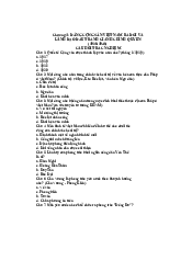 Bài tập trắc nghiệm môn lịch sử Đảng Cộng sản Việt Nam | Học viện Ngân Hàng