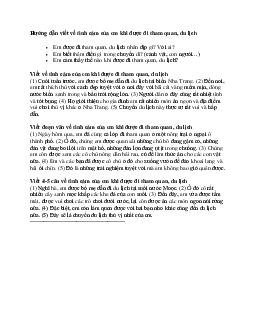 Viết 4-5 câu về tình cảm của em khi được đi tham quan, du lịch | Tập làm văn lớp 2 | Chân trời sáng tạo