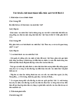 Lịch sử 10 Bài 12: Văn minh Đại Việt - Kết Nối Tri Thức