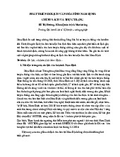 PHÁT TRIỂN DU LỊCH VĂN HÓA TỈNH NAM ĐỊNH: CHÍNH SÁCH VÀ THỰC TRẠNG | Đại học Kinh tế Kỹ thuật Công nghiệp
