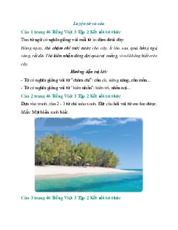 Giải SGK Tiếng Việt 3 trang 46, 47 Bài 10: Quả hồng của thỏ con - Luyện tập | Kết nối tri thức