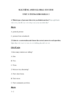 Tiếng Anh 8 unit 3 Skills 2 trang 35 Global success