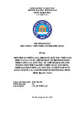 Đặc Điểm Dân Tộc Việt Nam & Đoàn Kết | Bài thảo luận chủ nghĩa xã hội khoa học