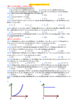 Tổng hợp 30 câu trắc nghiệm công suất theo từng mức độ Vật lí 10 có đáp án