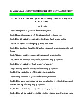 ĐỀ CƯƠNG ÔN TẬP LUẬT DOANH NGHIỆP VÀ KINH DOANH 2023. Môn Luật doanh nghiệp và kinh doanh | Đại học Trường Đại học Phenika.