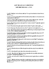Gợi ý trả lời các vấn đề ôn tập môn Triết học Mác - Lênin | Trường đại học Mở Hà Nội