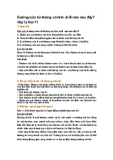 Đường sức từ không có tính chất nào sau đây? Vậy lý lớp 11