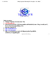 Guest user  0 Followers  0 Uploads  0 Upvotes  Home My Library AI Notes Ask AI AI Quiz  Recent    Courses   Studylists  Chương 3: Tập Lệnh AVR cho ATmega 324P - Hướng Dẫn và Ví Dụ môn Xử lý tín hiệu số| Đại học Bách khoa Hà Nội