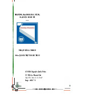 Nhật ký quản trị thành tích - Môn quản trị học - Đại Học Kinh Tế - Đại học Đà Nẵng