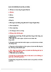 Đề cương môn Pháp luật đại cương - Trường Đại học Văn Hiến.