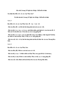 Xác định đặc điểm kết cấu của Dục Thúy Sơn | Ngữ văn 10 Kết Nối Tri Thức