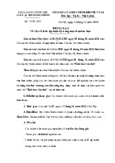 Thông báo về việc Tổ chức tập huấn kỹ năng soạn thảo văn bản