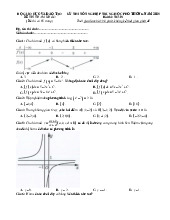 Đề minh họa thi tốt nghiệp THPT môn Toán 2025 Bộ GD&ĐT có đáp án