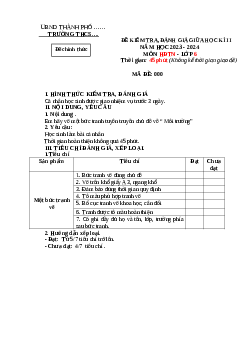 Đề thi giữa học kì 2 môn Hoạt động trải nghiệm hướng nghiệp 6 năm 2023 - 2024 sách Kết nối tri thức với cuộc sống | Đề 4