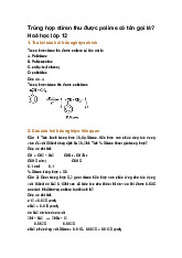 Trùng hợp stiren thu được polime có tên gọi là? Hoá học lớp 12