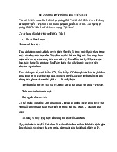 Đề cương Cơ Sở Hình Thành Và Giá Trị Đề Xuất môn Tư tưởng Hồ Chí Minh | Trường đại học Mở Hà Nội