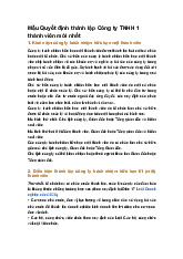 Mẫu Quyết định thành lập Công ty TNHH 1 thành viên mới nhất