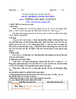 Giáo án Đạo đức 2 sách Chân trời sáng tạo (Cả năm) | Tuần 9