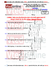 Đề cương môn đại số tuyến tính- Trường Đại học bách khoa - Đại học đà nẵng.