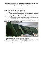 Quy định sắp xếp nội vụ vệ sinh phòng ở sinh viên môn Giáo dục quốc phòng | Trường Đại học Bách Khoa Hà Nội