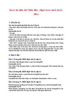 Soạn bài Bên bờ Thiên Mạc | Ngữ văn 8 sách Cánh Diều