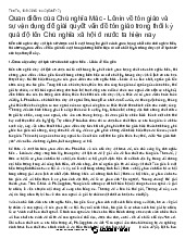 Đề cương môn chủ nghĩa xã hội – khoa học  Trường Đại học bách khoa - Đại học đà nẵng.