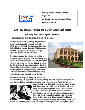 Bài thu hoạch môn Tư tưởng Hồ Chí Minh | Đại học Sư phạm Thành phố Hồ Chí Minh