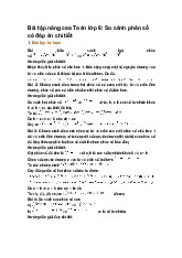 Bài tập nâng cao Toán lớp 6: So sánh phân số có đáp án chi tiết