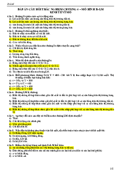 Tổng hợp bài tập trắc nghiệm chương 4