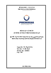 Xử lí các tình huống cháy nổ, chết người, khủng hoảng  kinh tế, thảm hỏa trong vai trò là một giám đốc khách sạn  | Bài tiểu luận cá nhân học phần An ninh an toàn trong khách sạn | Trường Đại học Phenikaa